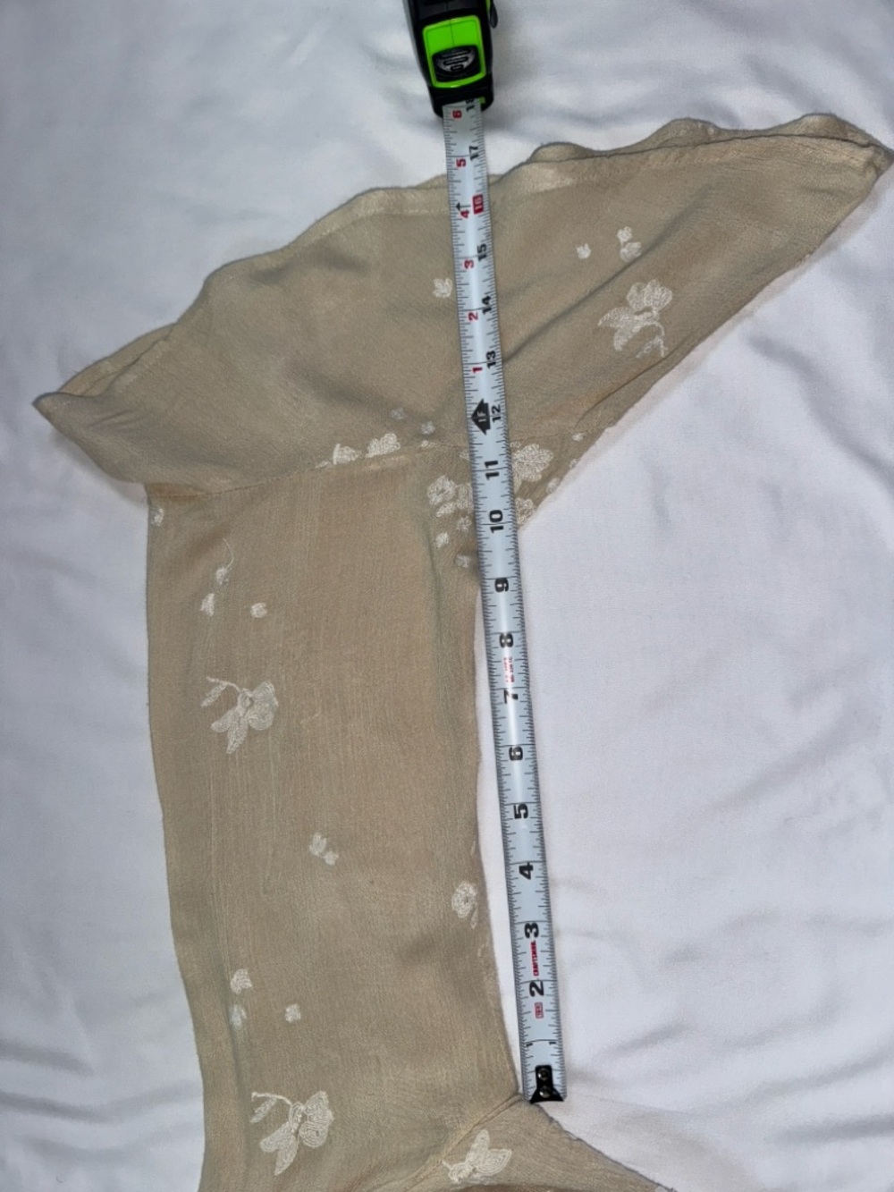Free People Beige Floral Tunic Dress Lightweight Boho Women’s Size Medium - Picture 16 of 16